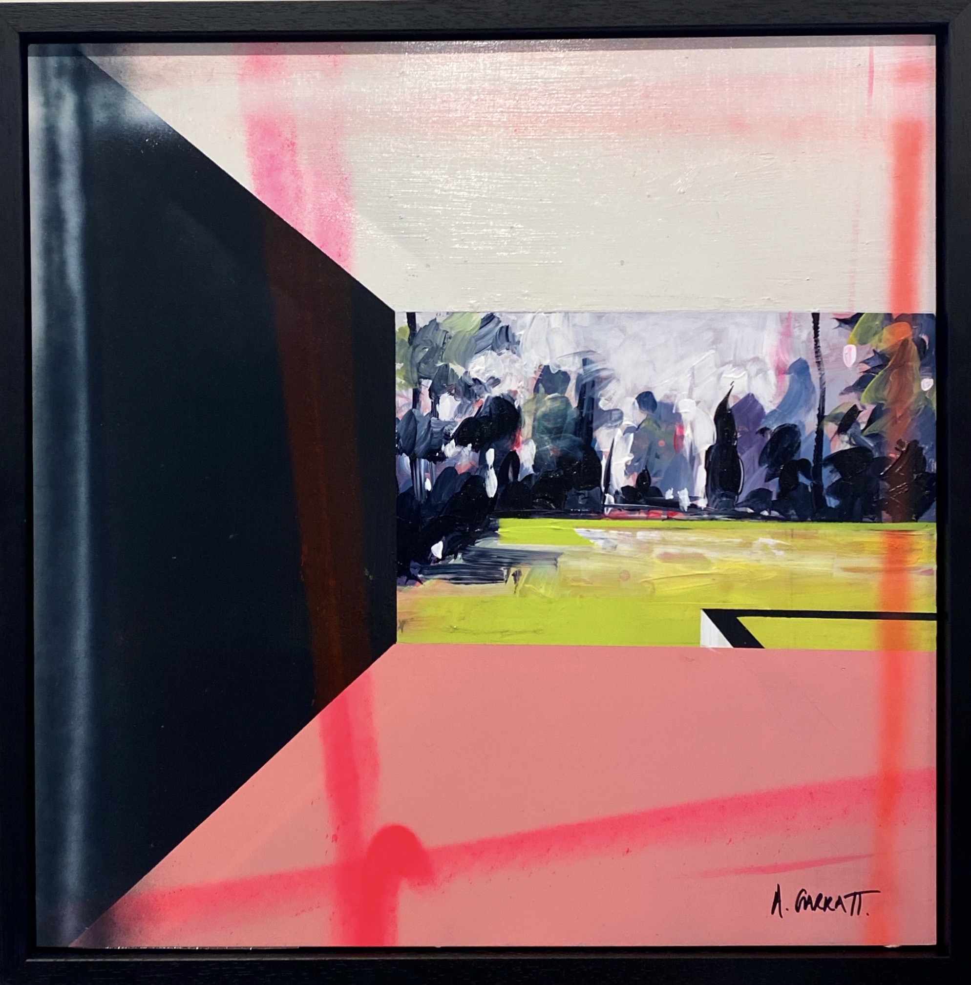 Dreamstate Garden Mixed Media on Aluminium (40 x 40cm) by Anthony Garratt
