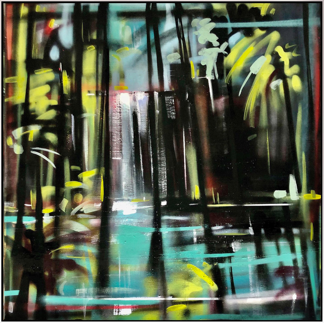 The Arrival 90cm x 90cm by Anthony Garratt