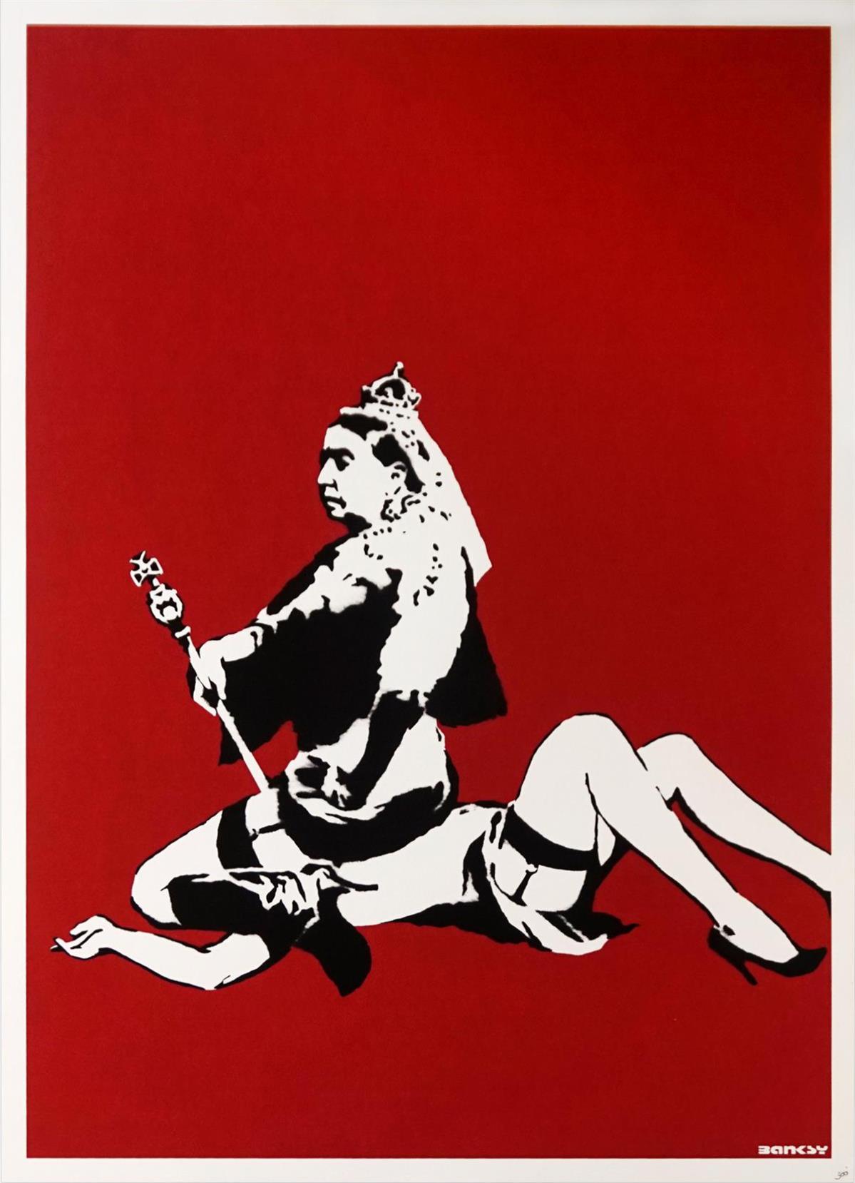 Queen Victoria unsigned by Banksy