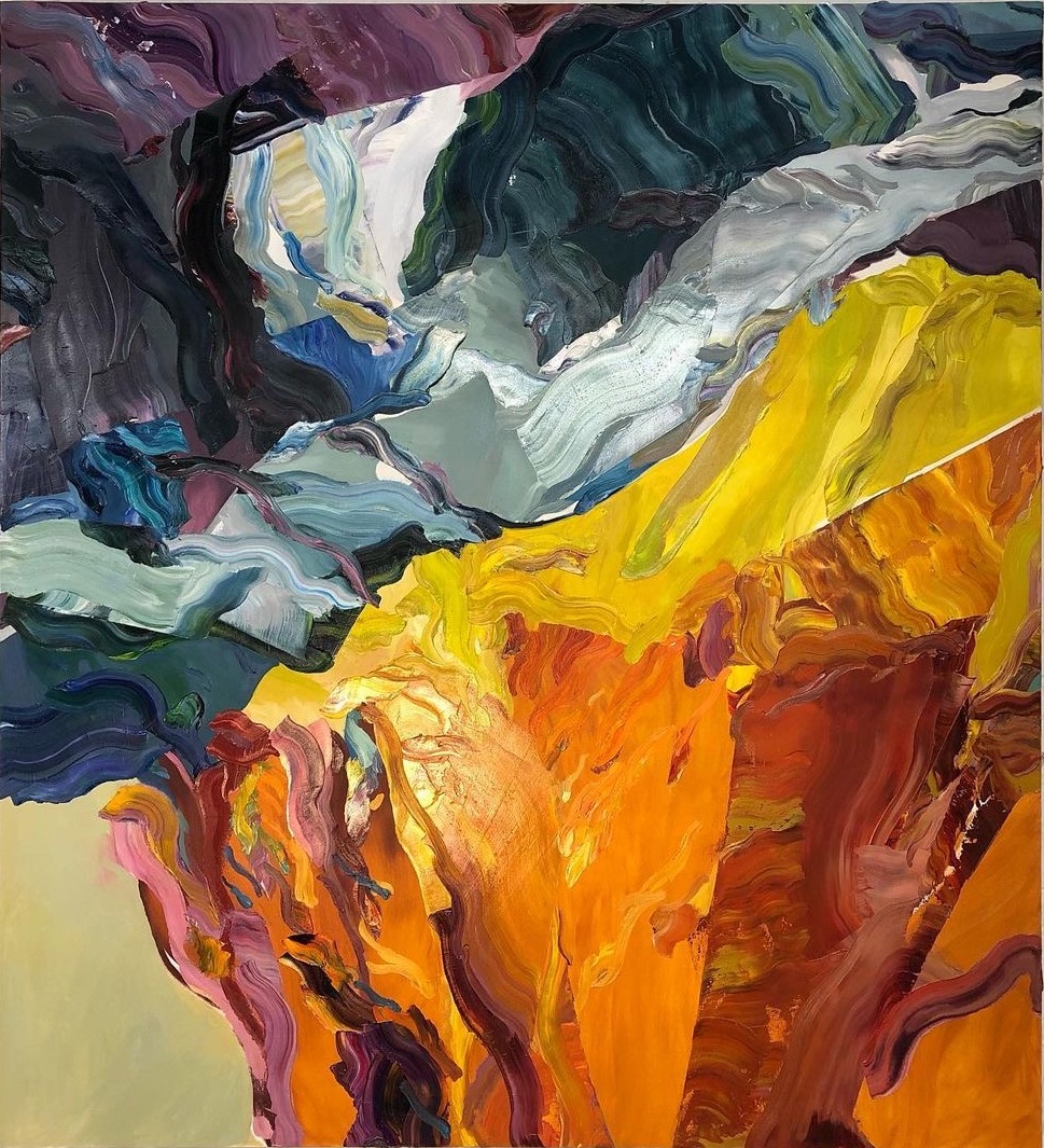 Melt Water, Passing From Winter To Winter 180cm x 163cm (Oil on canvas) by David Howell
