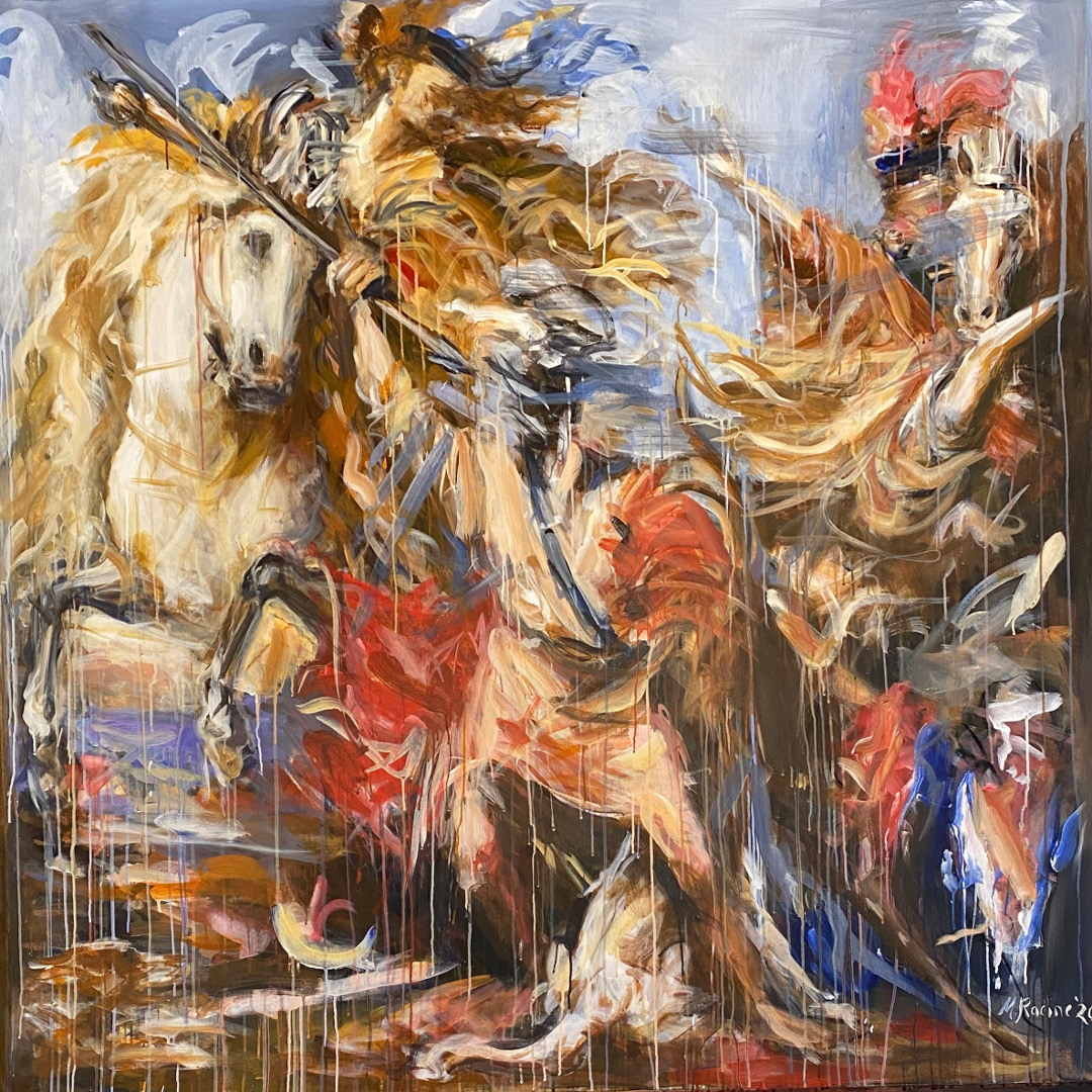 Rescue 170cm x 170cm by Mandy Racine