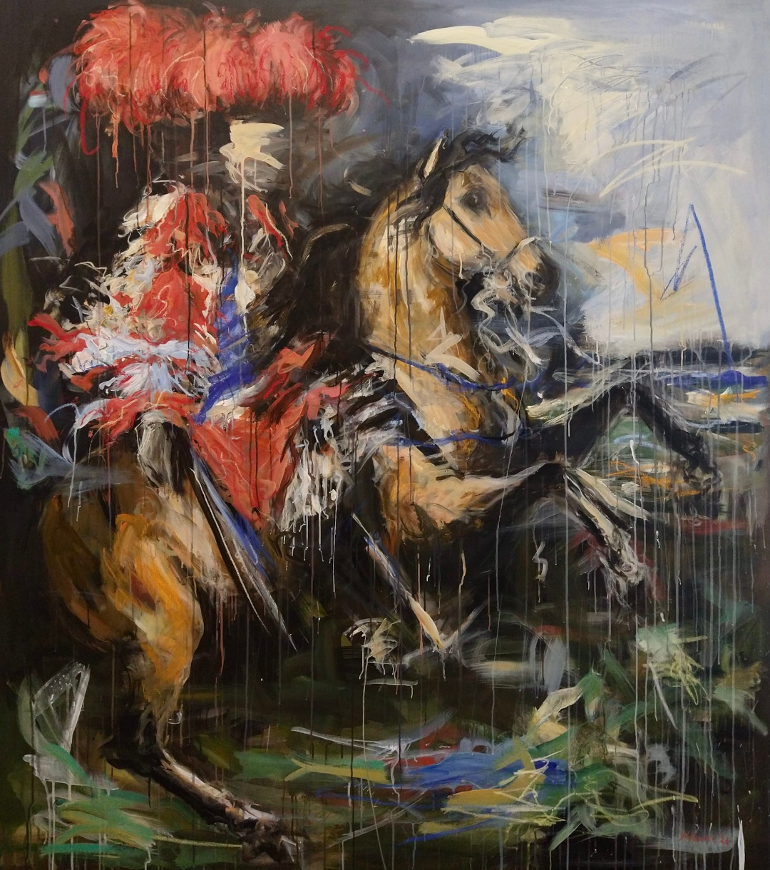Sun King 150cm x 170cm by Mandy Racine